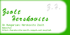 zsolt herskovits business card